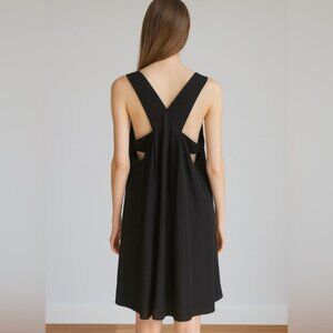 Club Monaco Rosan Black Silk Trapeze Dress * Size 00